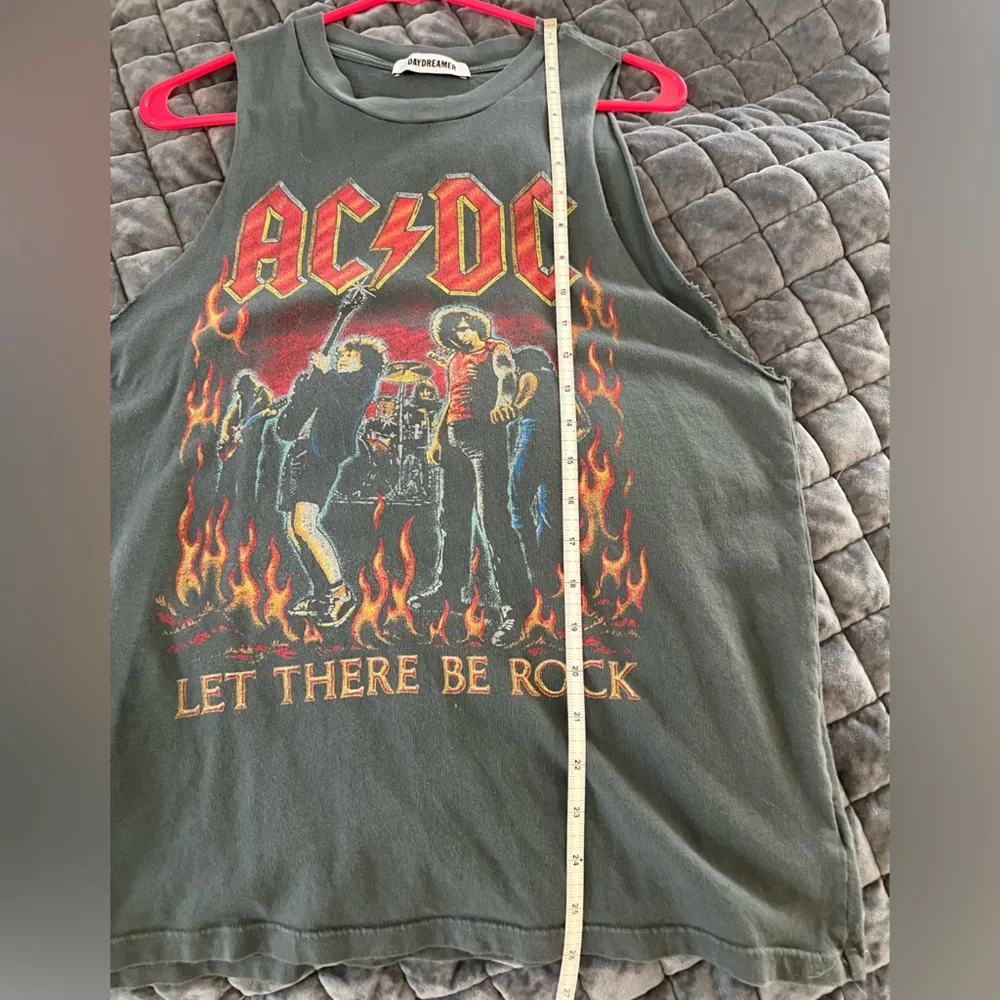 Daydreamer AC/DC Graphic Charcoal Muscle Tee - Picture 12 of 12